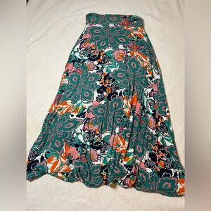 Floral maxi skirt